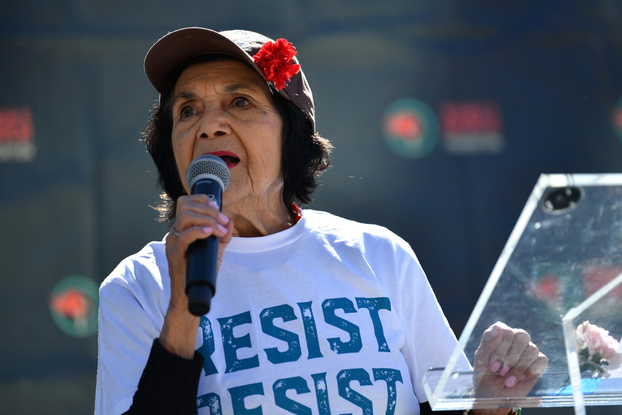Governor Newsom announces the renaming of the California Labor building in honor of Dolores Huerta.