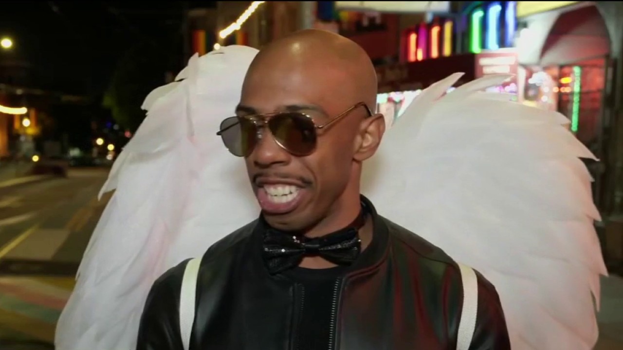Halloween festivities in the Bay Area with costumes and decorations