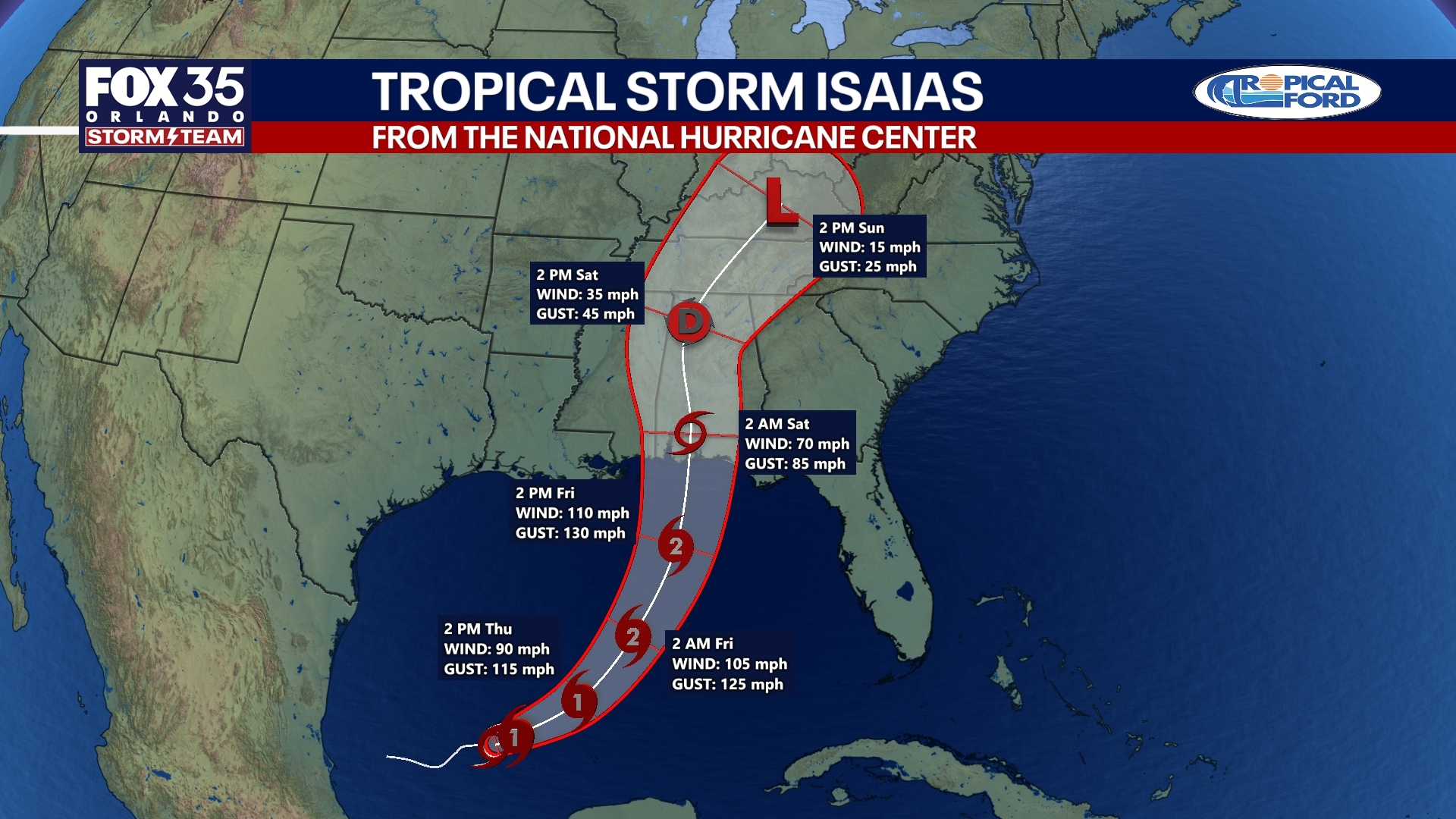 NHC: Isaias forecast to become 1st hurricane of 2026 Atlantic season — FOX 9